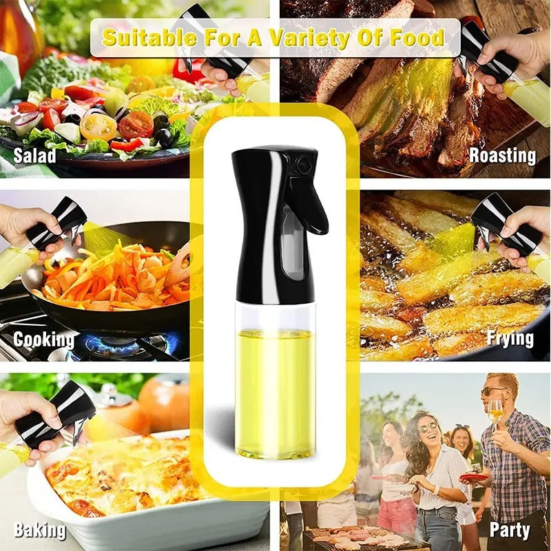 500ml Oil Spray Bottle Barbecue Cooking Olive Oil Sprayer Plastic Baking Oil Spray Empty Bottle Vinegar Bottle or Oil Brush